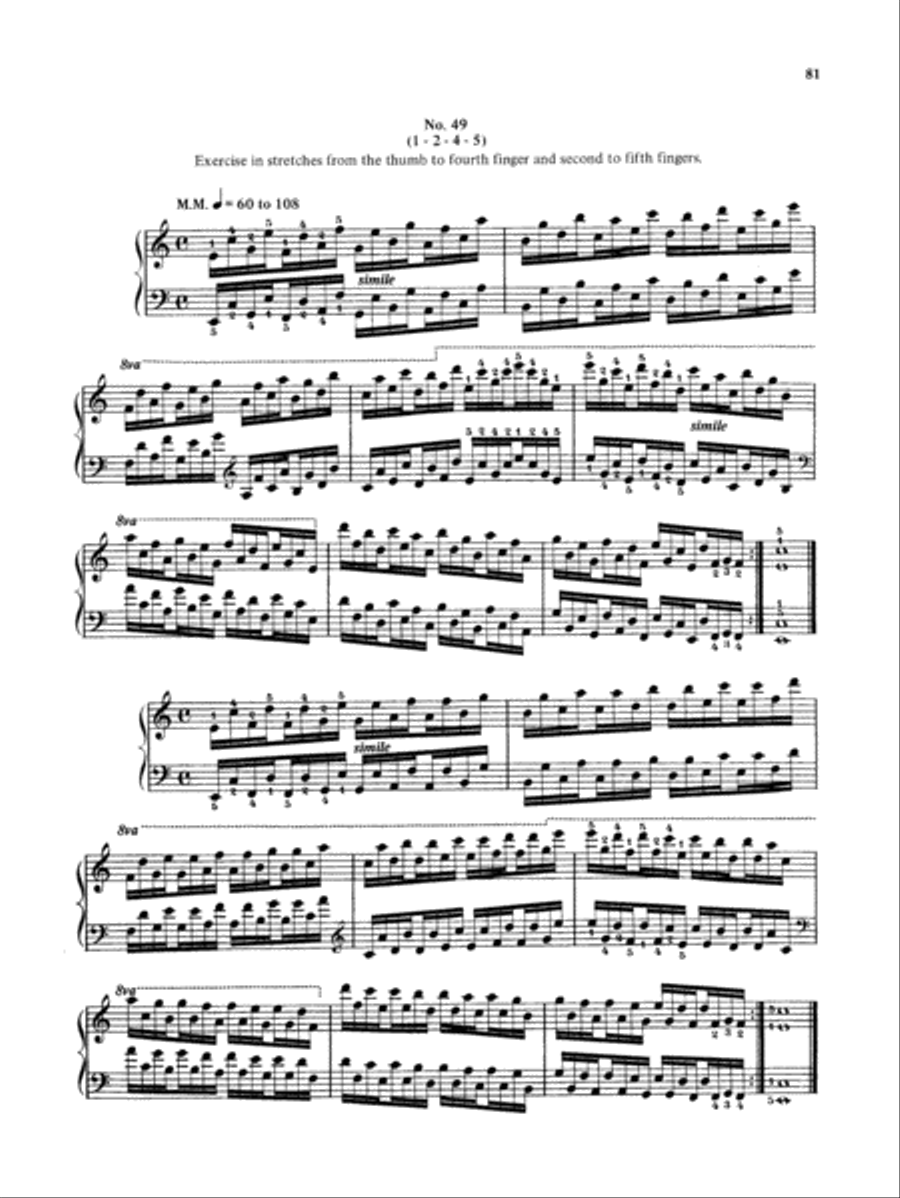 Hanon: The Virtuoso Pianist (Complete) Piano Solo scores gallery preview page 1