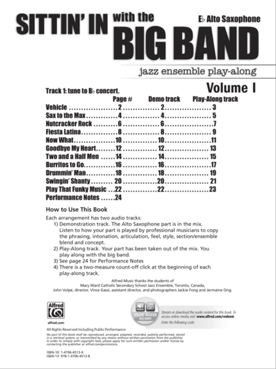 Sittin' In with the Big Band, Volume 1 Big Band scores gallery preview page 2