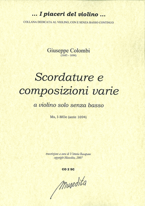Book cover for Scordature e composizioni varie (Ms, I-MOe)