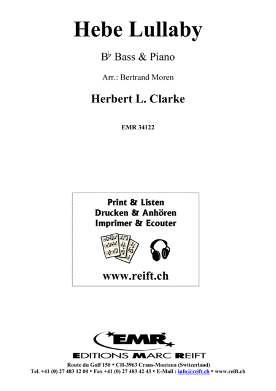 Hebe Lullaby Piano Accompaniment scores gallery preview page 1