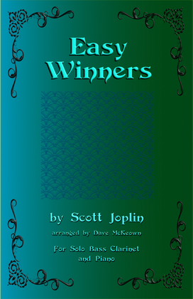Book cover for The Easy Winners, for Bass Clarinet and Piano