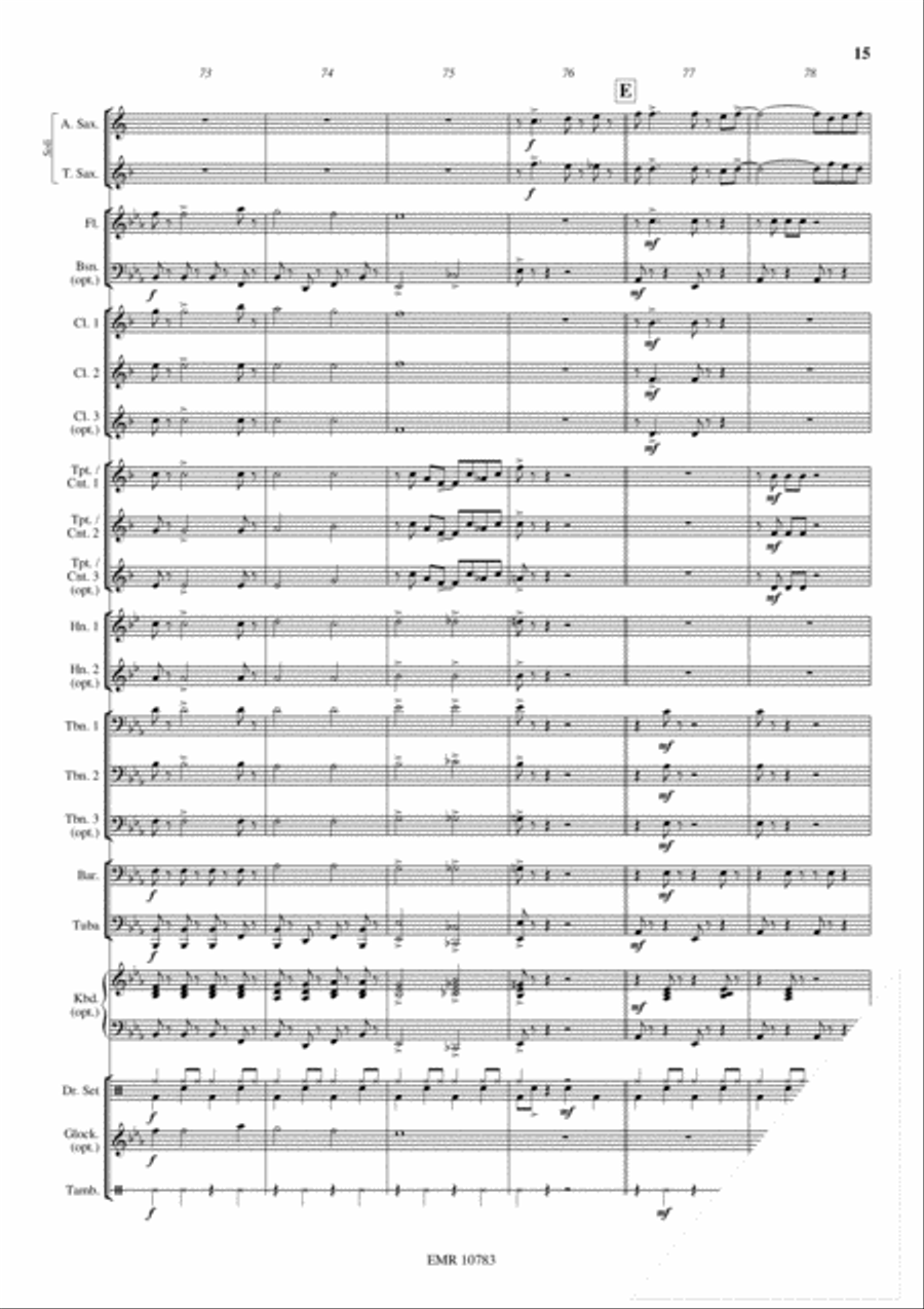 Down By The Riverside Concert Band scores gallery preview page 16