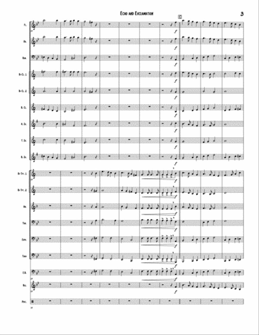 Echo and Exclamation Concert Band scores gallery preview page 5