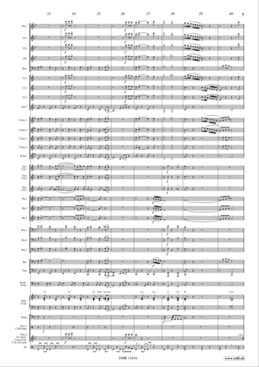 Rocky Gospel Concert Band scores gallery preview page 8