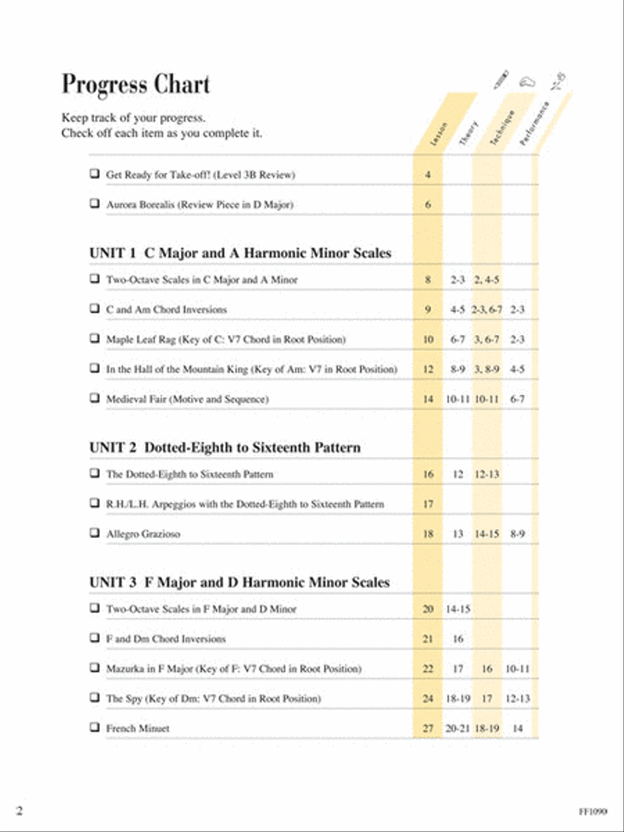Level 4 – Lesson Book – 2nd Edition Piano Method scores gallery preview page 2