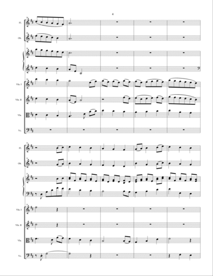 Fantasia for Christmas (chamber orchestra) Chamber Orchestra scores gallery preview page 4