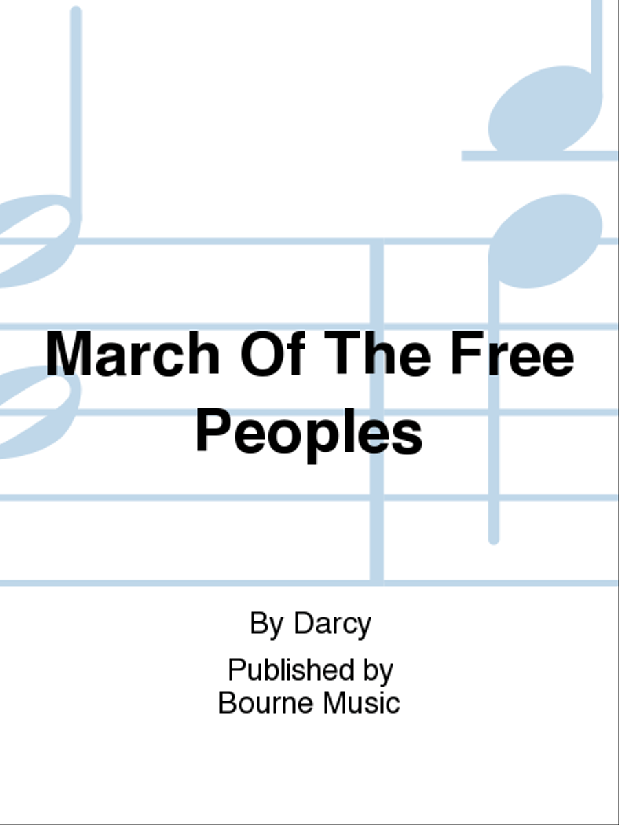 March Of The Free Peoples Concert Band scores gallery preview page 1