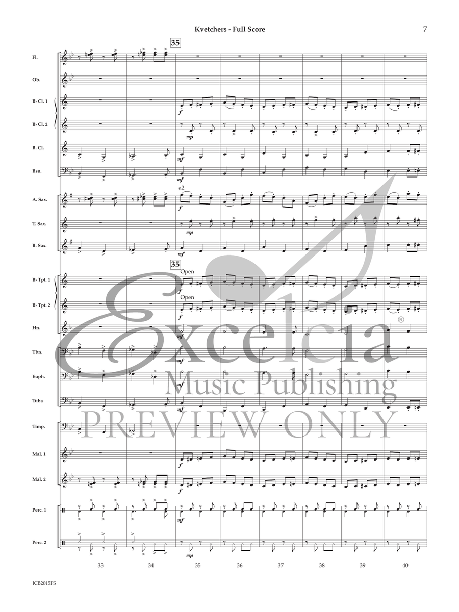 Kvetchers (Score) Kvetchers (Score) Concert Band scores gallery preview page 7