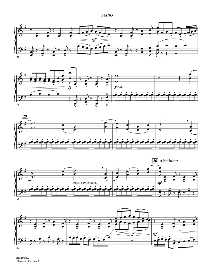 Phantom Castle - Piano Orchestra scores gallery preview page 2