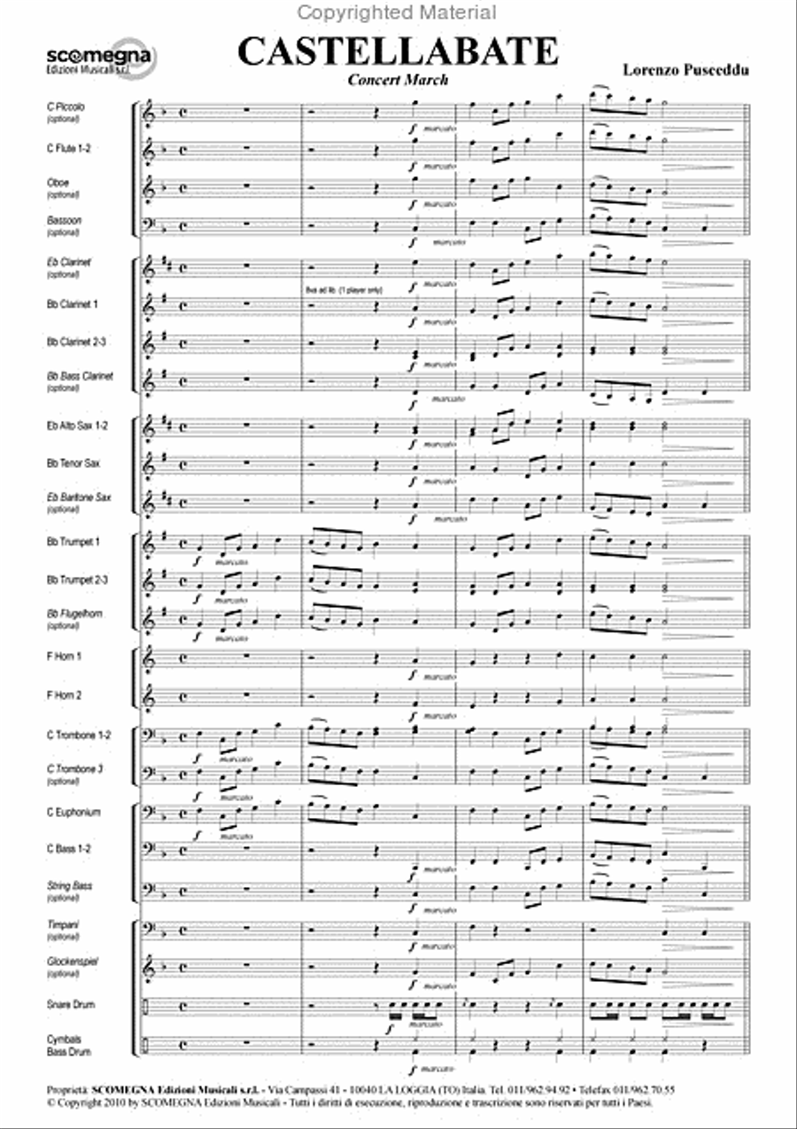Castellabate Concert Band scores gallery preview page 3