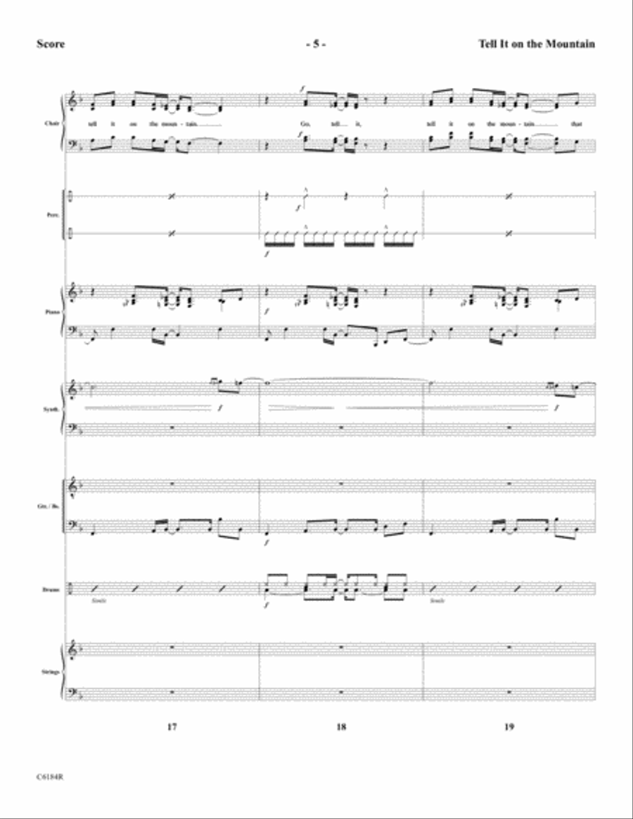 Tell It On the Mountain Tell It On the Mountain Choir scores gallery preview page 7