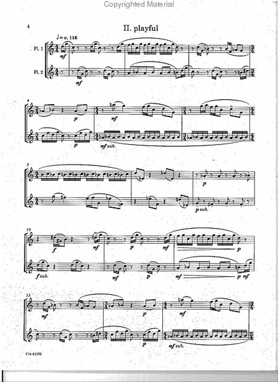 Diverse Duets Flute Duet scores gallery preview page 2