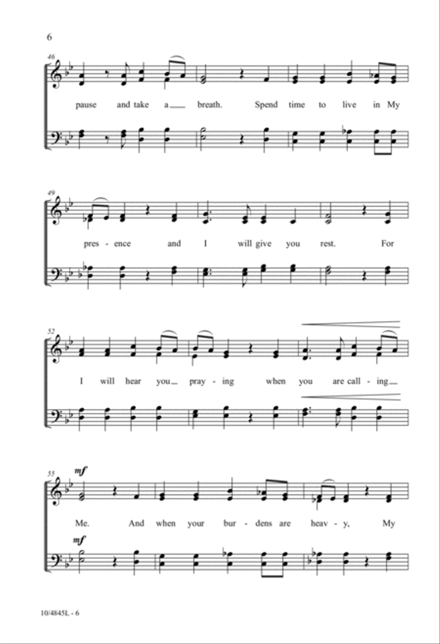 Help Me Lift-a-My Load 4-Part scores gallery preview page 6