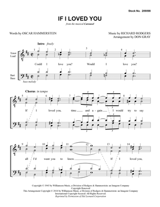 If I Loved You (from Carousel) (arr. Don Gray)
