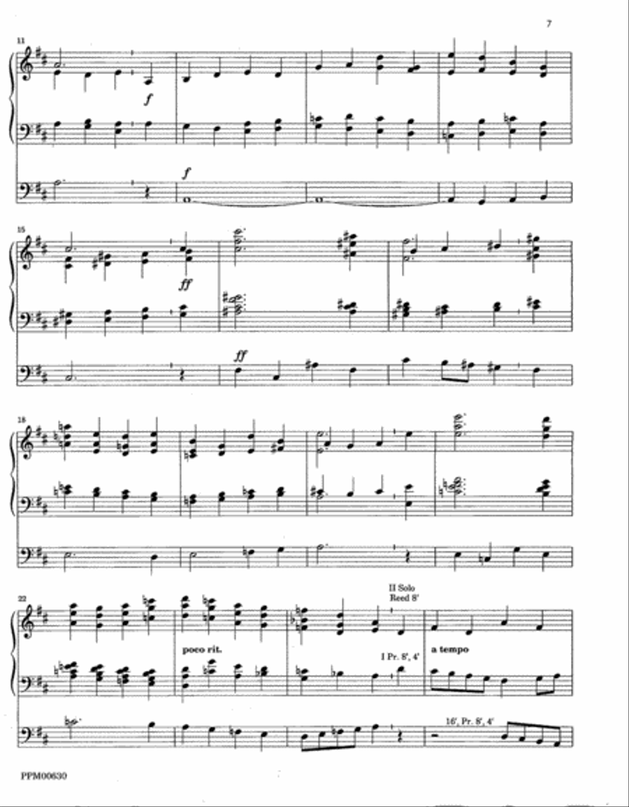 Four Hymn Voluntaries: Crucifer, Darwall's 148th, Gonfalon Royal, Lauda Anima Organ scores gallery preview page 11