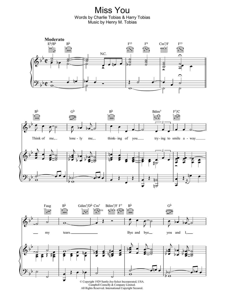 Miss You Acoustic Guitar scores gallery preview page 1