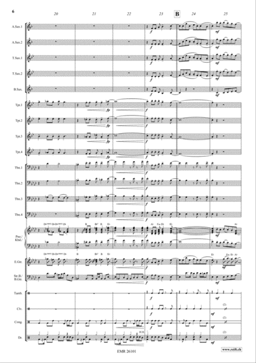 Les Grandes Vacances Les Grandes Vacances Big Band scores gallery preview page 6