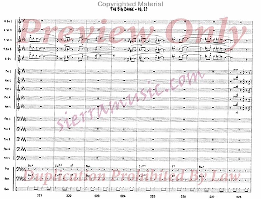 The Big Chase Jazz Ensemble scores gallery preview page 30