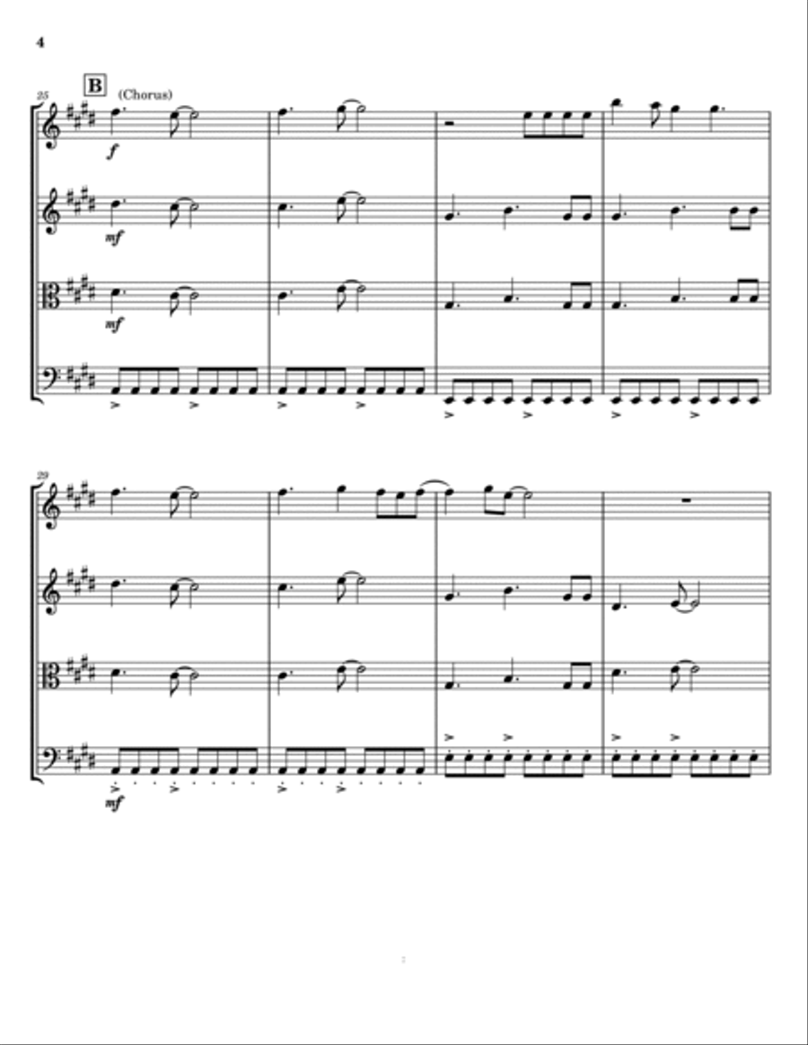Don't Stop Believin' String Trio scores gallery preview page 4