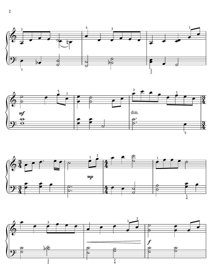 The People's House The People's House Easy Piano scores gallery preview page 2