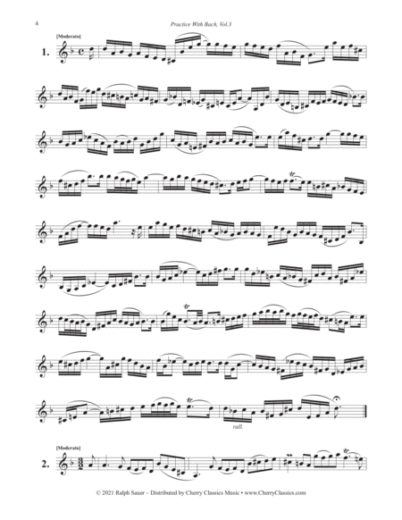 Practice With Bach for the Trumpet, Volume 3