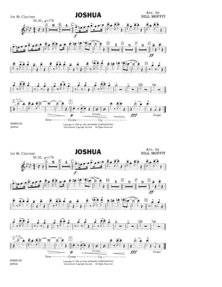 Joshua - 1st Bb Clarinet