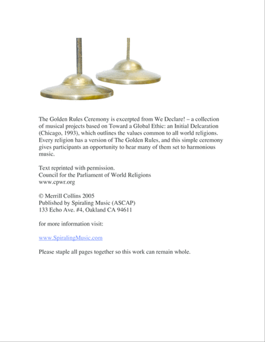 Golden Rules Ceremony Golden Rules Ceremony Piano, Vocal, Guitar scores gallery preview page 2