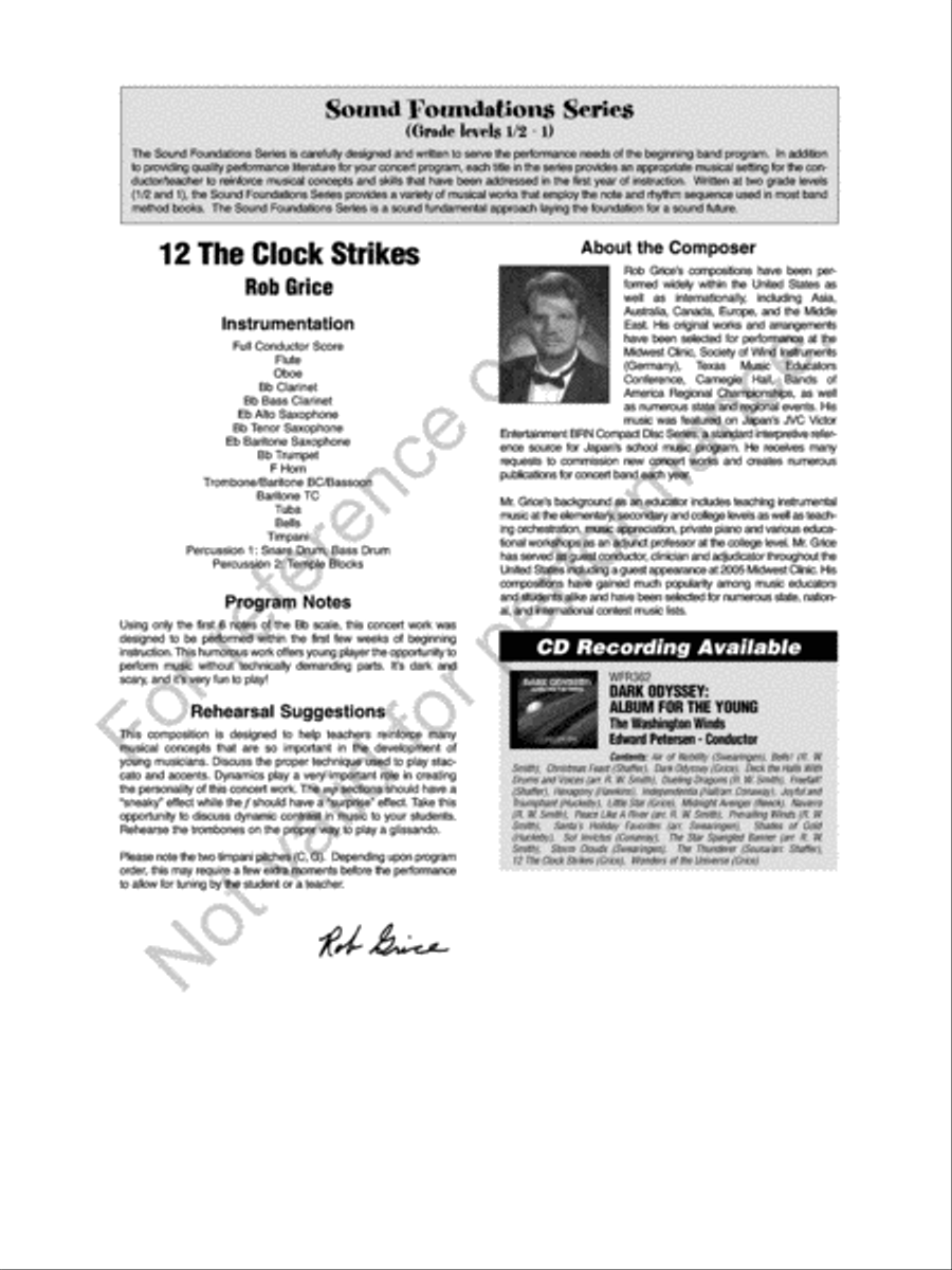 Our First Band Concert Concert Band scores gallery preview page 6