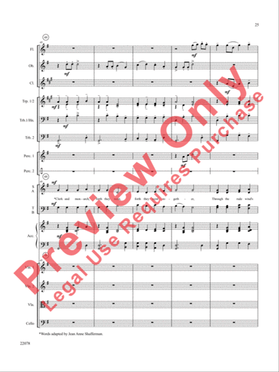 A Christmas Carol (Instrumental Parts) Choir scores gallery preview page 26