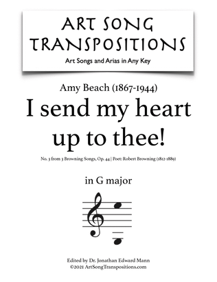 BEACH: I send my heart up to thee! Op. 44 no. 3 (transposed to G major)