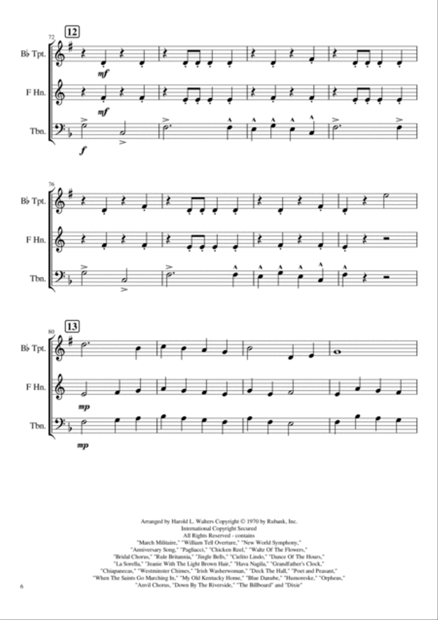 Instant Concert Instant Concert Brass Ensemble scores gallery preview page 6