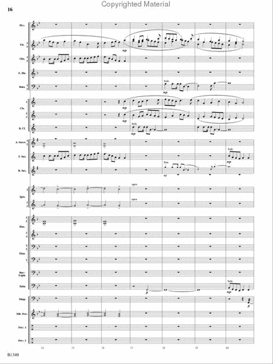 Winged Victory Concert Band scores gallery preview page 14