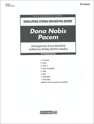 Dona Nobis Pacem - Score