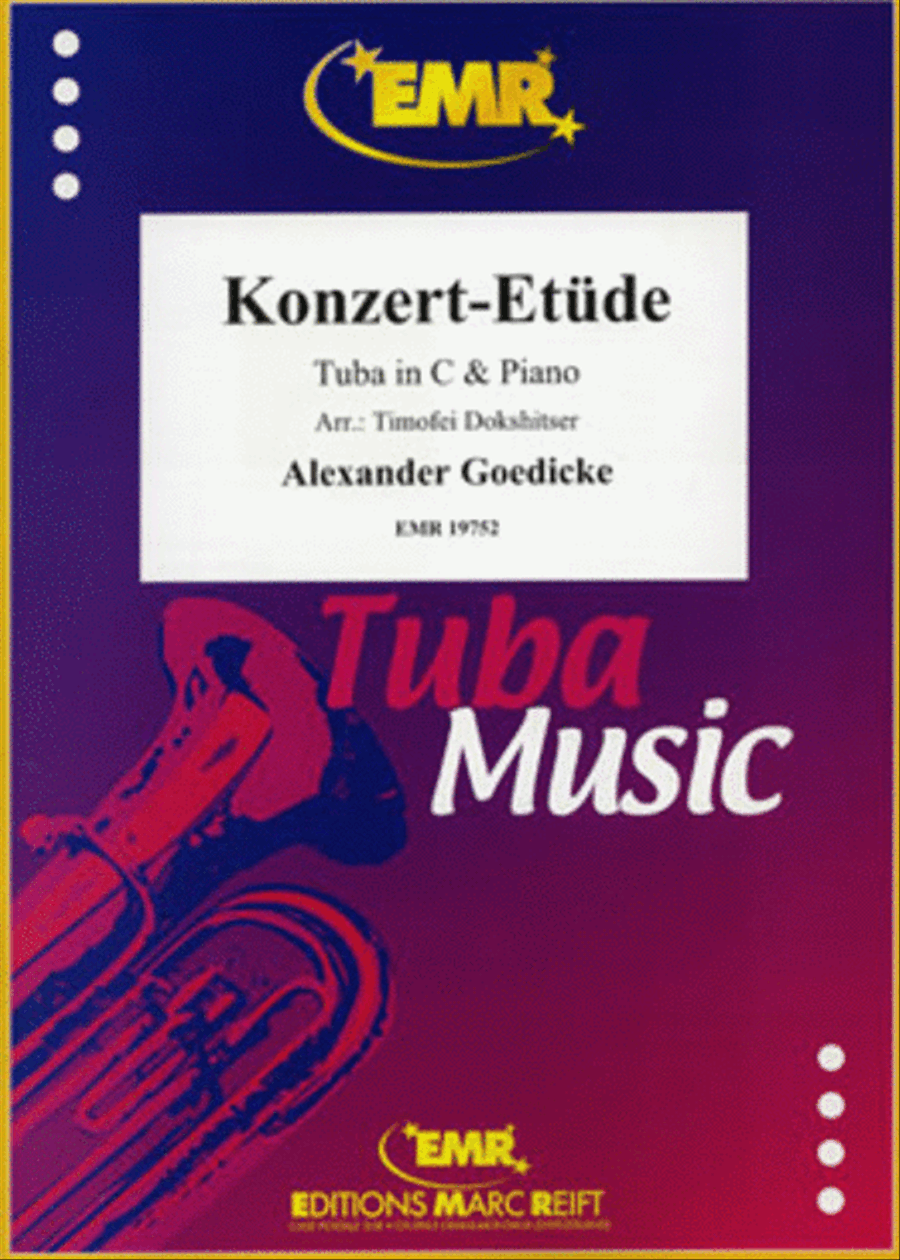 Konzert-Etude Tuba scores gallery preview page 1