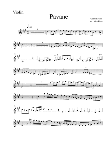 Faure: Pavane for flute, violin, and classical guitar