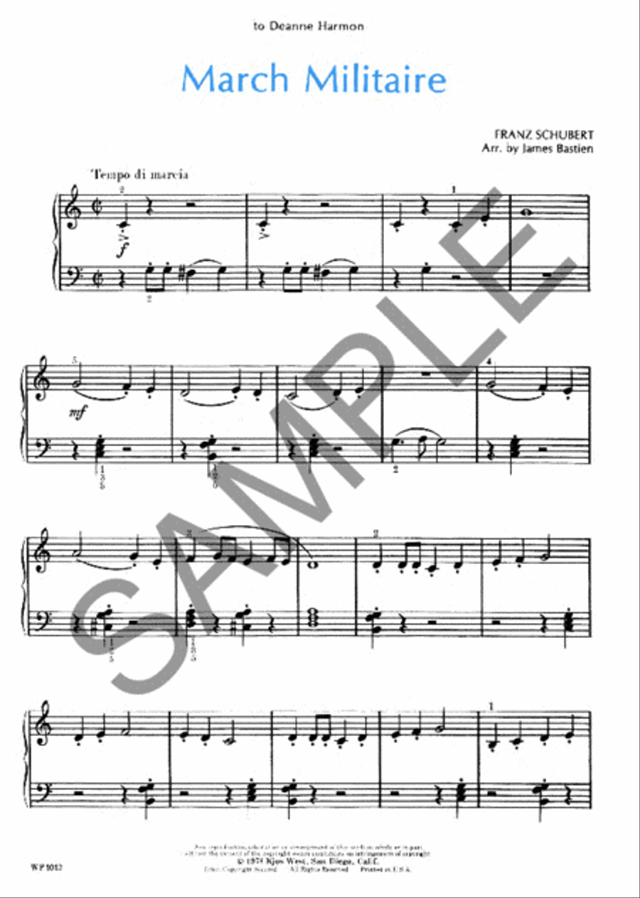 March Militaire Piano Method scores gallery preview page 2