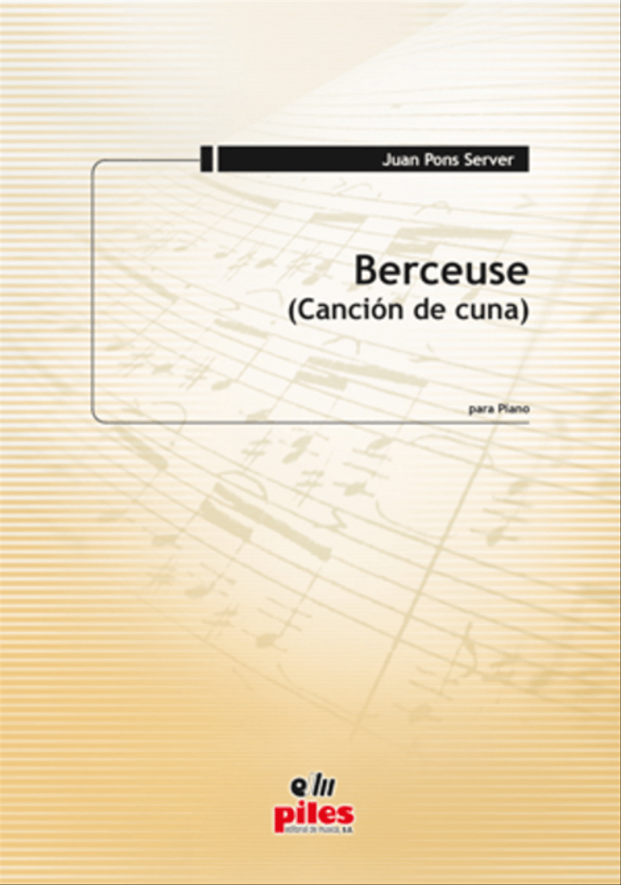 Berceuse. Cancion de Cuna (Pno) Piano Solo scores gallery preview page 1
