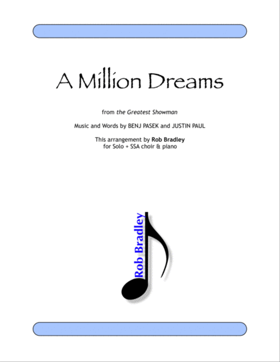 A Million Dreams A Million Dreams SSA scores gallery preview page 1