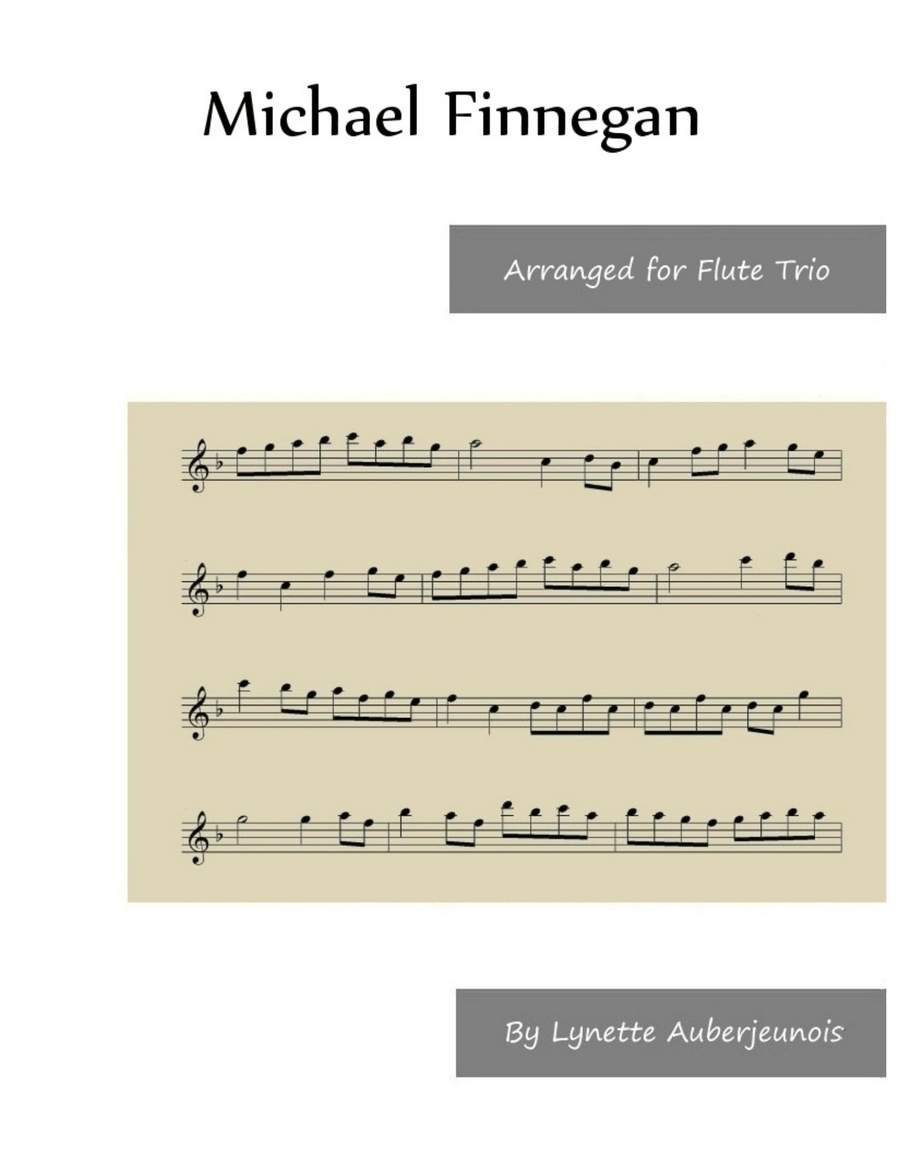 Michael Finnegan - Flute Trio Flute Trio scores gallery preview page 1