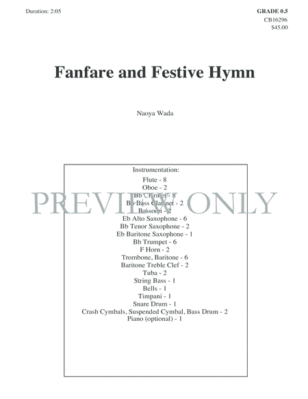 Fanfare and Festive Hymn