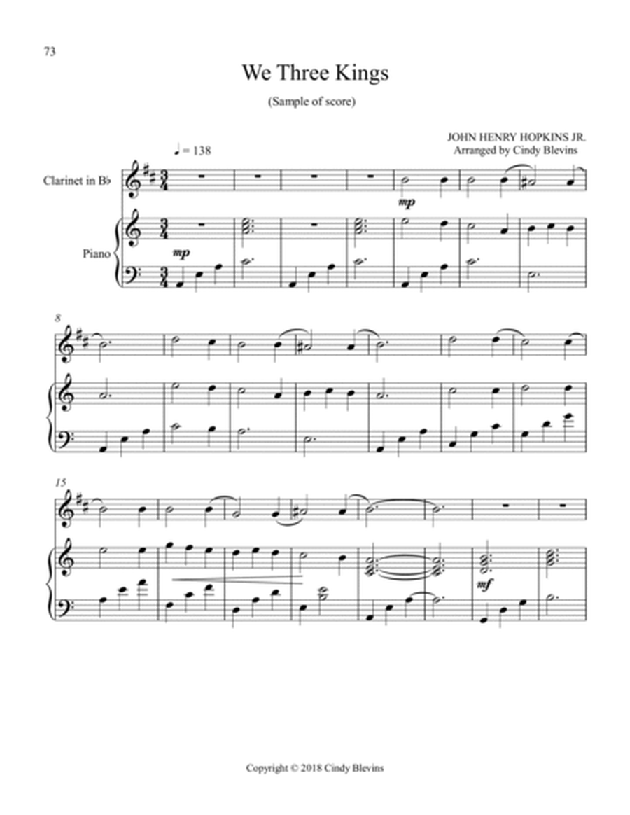 Piano and Clarinet For Christmas, Vol. II, 14 arrangements image number null