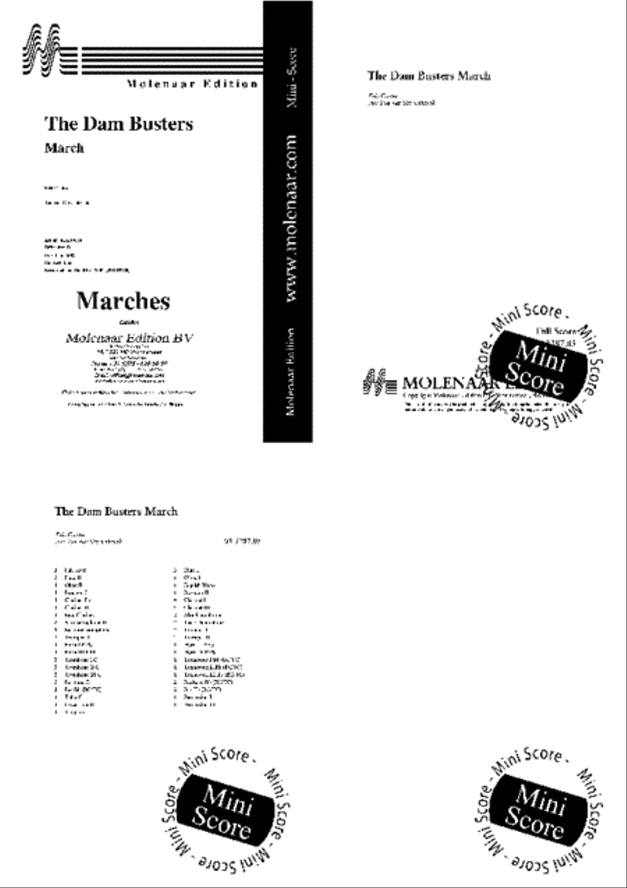 The Dam Busters Concert Band scores gallery preview page 2