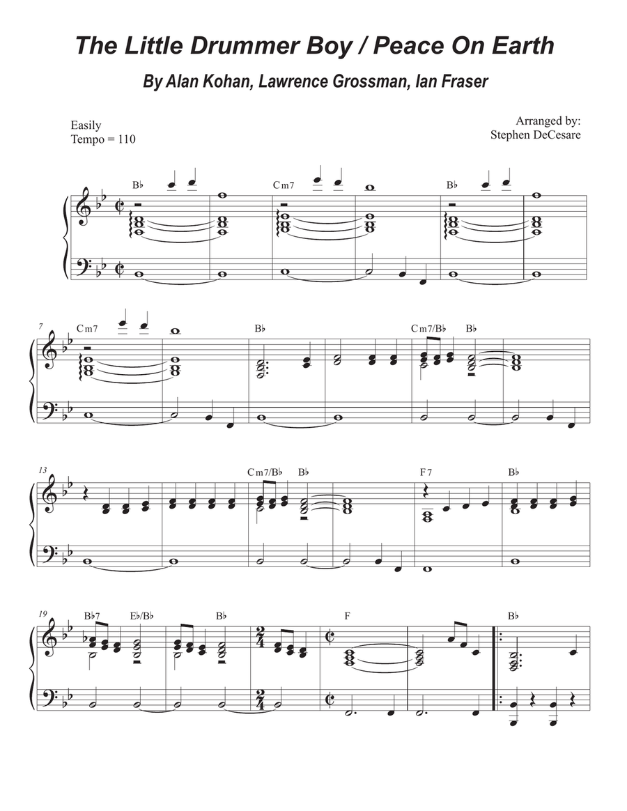Peace On Earth Viola scores gallery preview page 5