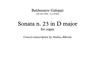 Sonata n.23, arrangement for organ