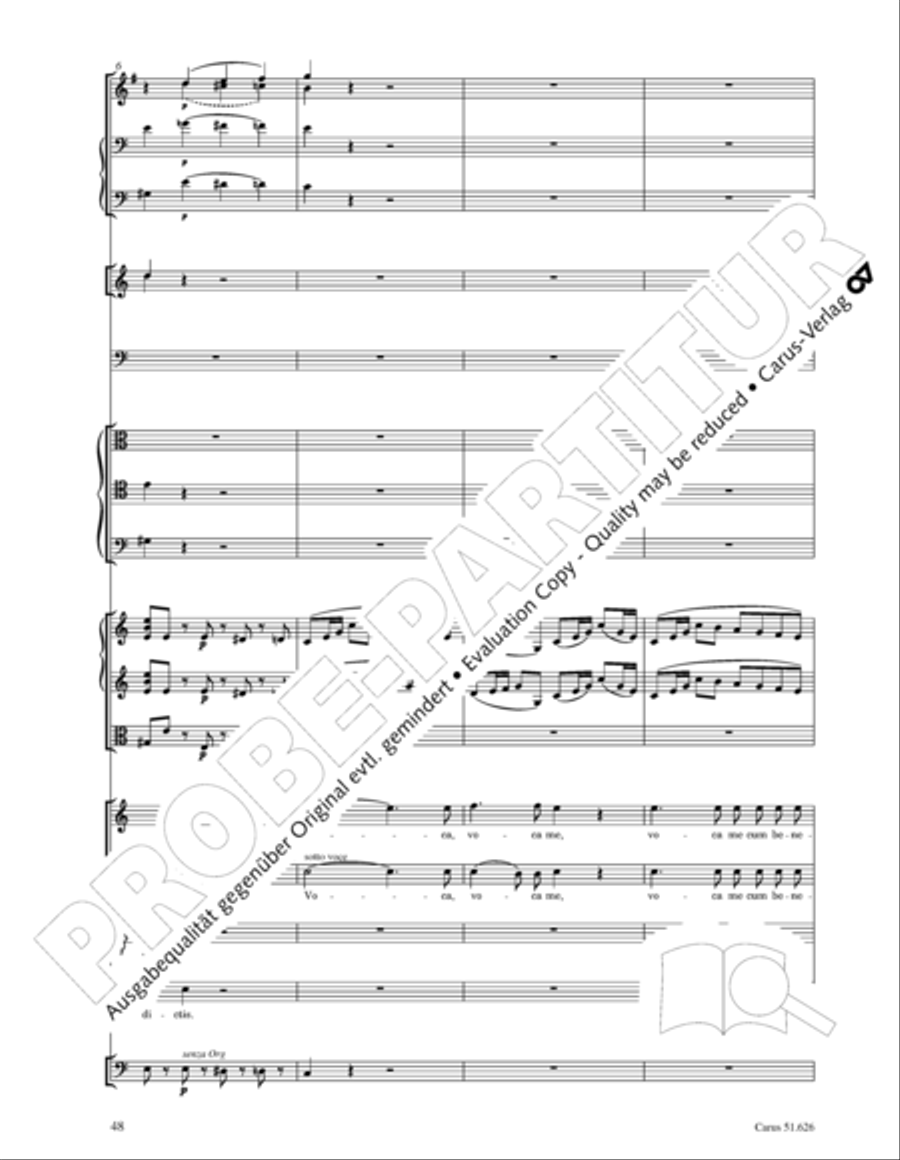 Missa longa in C major (Missa longa in C) 4-Part scores gallery preview page 60