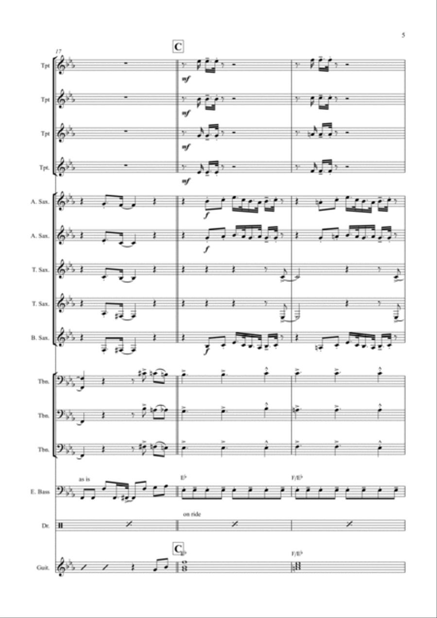 Heavy Trucks Jazz Ensemble scores gallery preview page 5