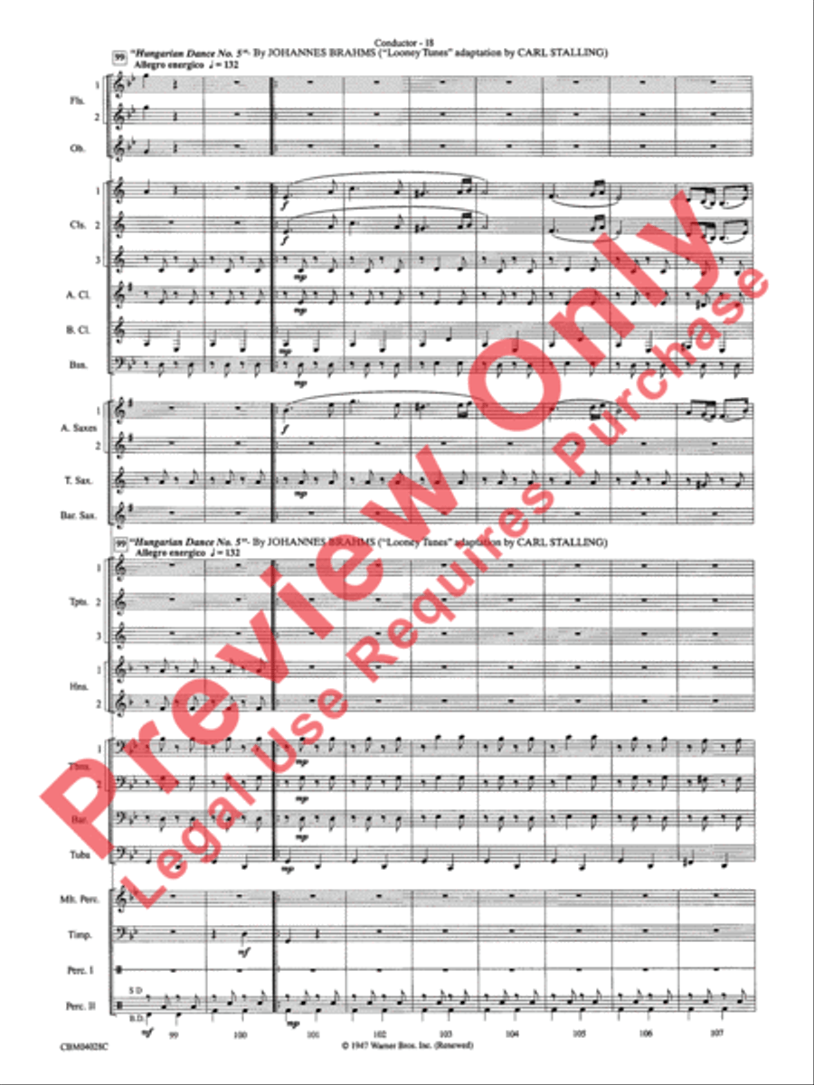 What's Up at the Symphony? Concert Band scores gallery preview page 21
