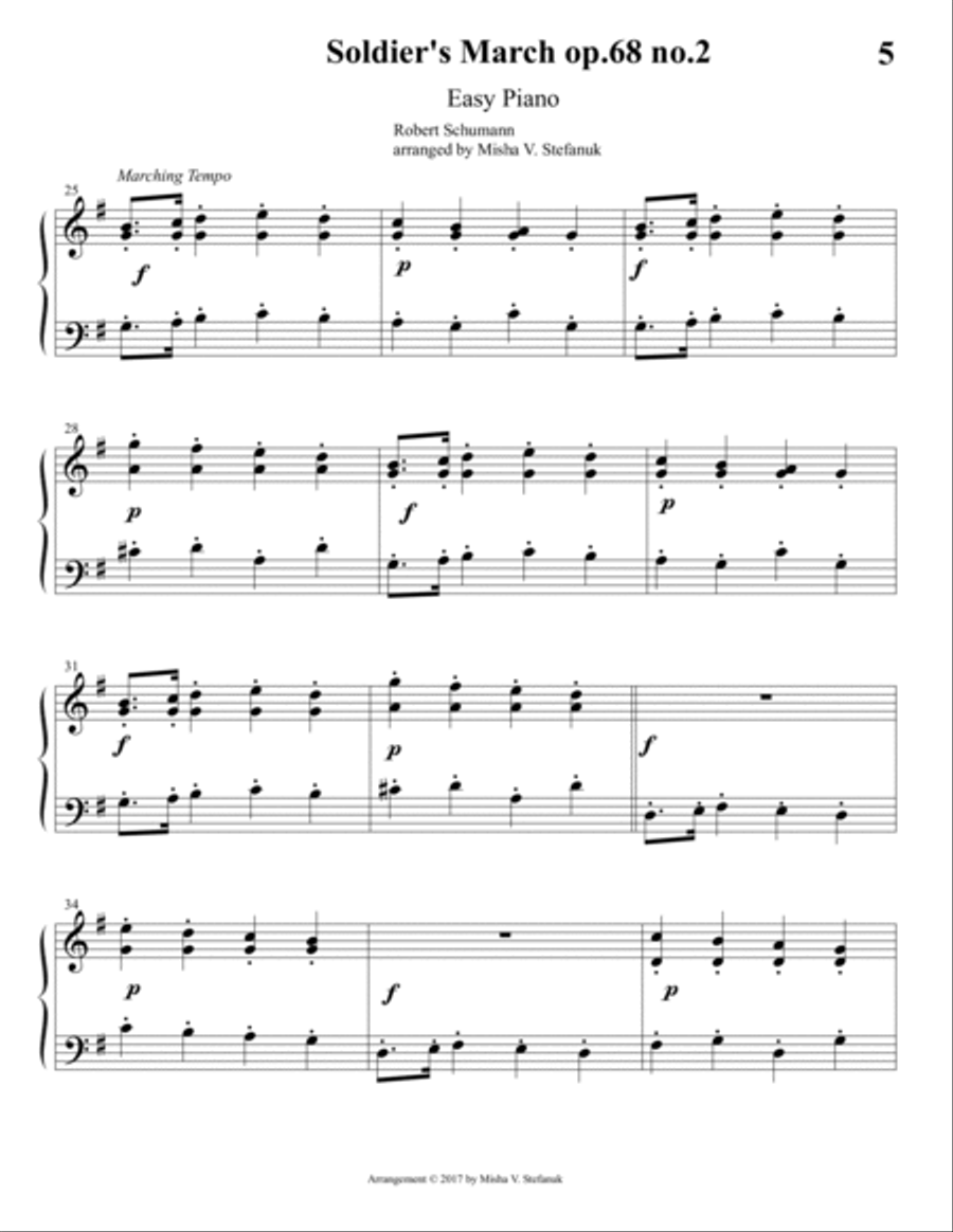 30 Schumann Easy Piano Classics Piano Method scores gallery preview page 5