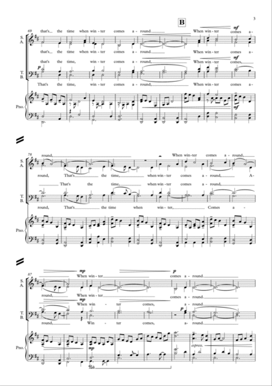 When Winter Comes 4-Part scores gallery preview page 3
