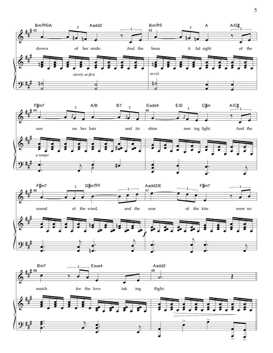 Taking Flight Taking Flight Piano, Vocal scores gallery preview page 5